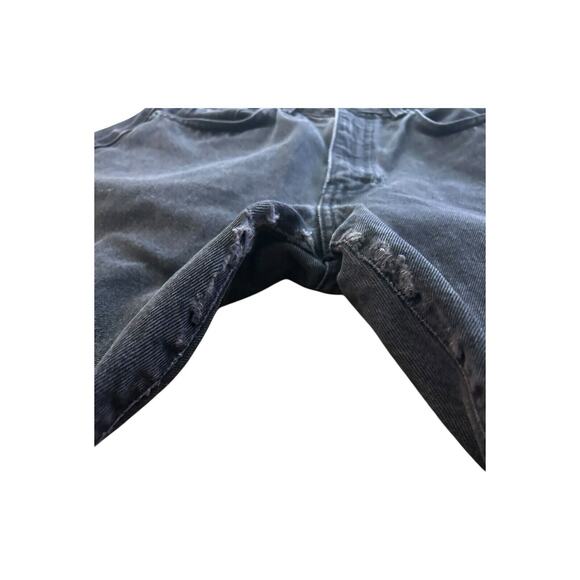 Vintage Calvin Klein Mom Jeans Black Straight Leg Sz 6 Made In USA Distressed - Picture 3 of 11